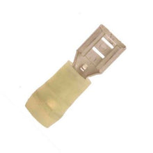 Load image into Gallery viewer, 12-10 Gauge 1/4'' Nylon Double Crimp Push-On Terminal 1/4 inch female tab