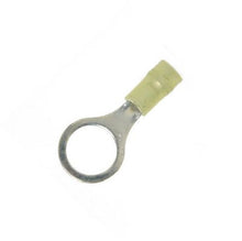 Load image into Gallery viewer, 12-10 Gauge Double Crimp Nylon Ring Terminal 1/2 Inch Stud
