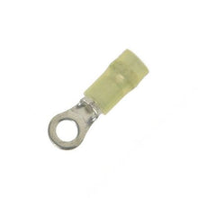 Load image into Gallery viewer, 12-10 Gauge Double Crimp Nylon Ring Terminal #10 Stud