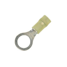 Load image into Gallery viewer, 12-10 Gauge Double Crimp Nylon Ring Terminal 3/8 Inch Stud