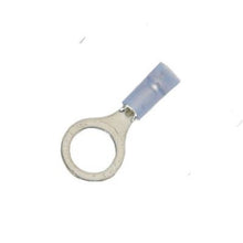 Load image into Gallery viewer, 16-14 Gauge Double Crimp Nylon Ring Terminal 3/8 Inch Stud
