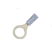 Load image into Gallery viewer, 16-14 Gauge Double Crimp Nylon Ring Terminal 3/8 Inch Stud