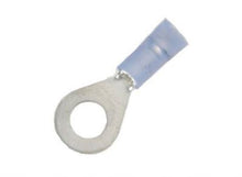 Load image into Gallery viewer, 16-14 Gauge Double Crimp Nylon Ring Terminal 5/16 Inch Stud