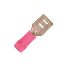 Load image into Gallery viewer, 22-18 Gauge 1/4'' Nylon Double Crimp Push-On Terminal Female Tab