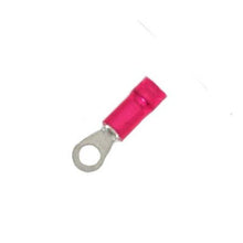 Load image into Gallery viewer, 22-18 Gauge Double Crimp Nylon Ring Terminal #4 Stud