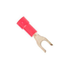 Load image into Gallery viewer, Red 22-18 Gauge Vinyl Spade Terminals #6 Stud