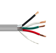 Load image into Gallery viewer, Shielded 22 Gauge Gray Cable 4 Wire