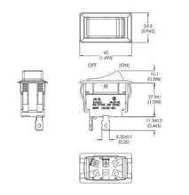 Load image into Gallery viewer, Full Size Rocker Switches - 1/4'' Tabs Schmatic