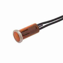 Load image into Gallery viewer, Incandescant Chrome Bezel Panel Indicator Light Amber