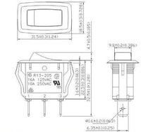 Load image into Gallery viewer, Appliance Rocker Switches Schmatic