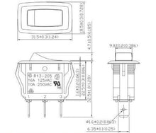 Load image into Gallery viewer, Appliance Rocker Switches Schmatic
