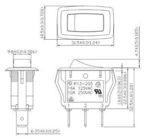 Load image into Gallery viewer, Illuminated Appliance Rocker Switches - Schmatic