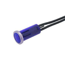 Load image into Gallery viewer, Incandescant Chrome Bezel Panel Indicator Light Blue