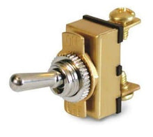 Load image into Gallery viewer, All Brass Marine Grade Toggle Switch