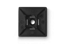 Load image into Gallery viewer, 4-Way Adhesive Mount Base - Black - 100 pieces
