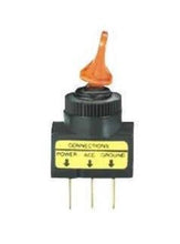 Load image into Gallery viewer, On-Off Illuminated Duckbill Toggle Switches Amber