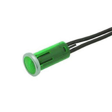 Load image into Gallery viewer, Incandescant Chrome Bezel Panel Indicator Light Green