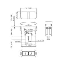 Load image into Gallery viewer, Guardian Series Surf N Turf Switch SPDT MOM-OFF-MOM Schematic