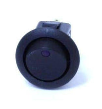 Load image into Gallery viewer, LED Illuminated 12 Volt Round Rocker Switch Purple