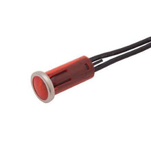 Load image into Gallery viewer, Incandescant Chrome Bezel Panel Indicator Light Red