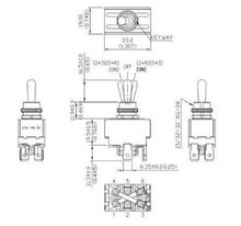 Load image into Gallery viewer, Reversing Toggle Switch Push On or Screw Mount