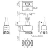 Load image into Gallery viewer, Reversing Toggle Switch Push On or Screw Mount