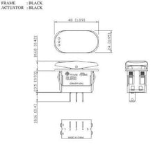 Load image into Gallery viewer, Surf N Turf Switch SPDT MOM-OFF-MOM Schematic
