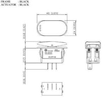 Load image into Gallery viewer, Surf N Turf Switch SPDT ON-OFF-ON Schematic