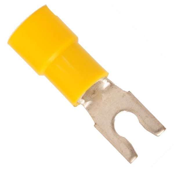 1210 Gauge Yellow Vinyl Locking Spade Terminals Wiring Products