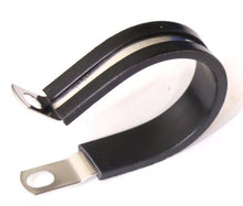 Load image into Gallery viewer, 1-1/2&quot; Cushioned Stainless Steel Cable Clamps Side View
