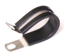 Load image into Gallery viewer, 1-1/8&quot; Cushioned Stainless Steel Cable Clamps Side View
