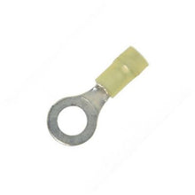 Load image into Gallery viewer, 12-10 Gauge Double Crimp Nylon Ring Terminal 5/16 Inch Stud
