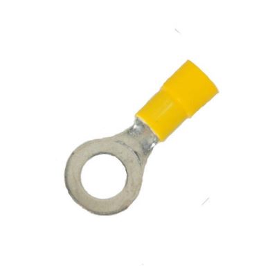 25) 12-10 YELLOW VINYL RING TERMINAL 5/16 ELECTRICAL CONNECTOR MADE IN USA 25) 12-10 YELLOW VINYL RING TERMINAL 5/16 ELECTRICAL CONNECTOR MADE IN USA