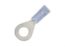 Load image into Gallery viewer, 16-14 Gauge Double Crimp Nylon Ring Terminal 5/16 Inch Stud
