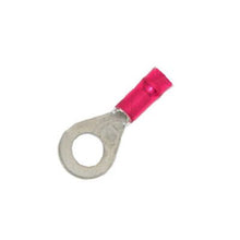 Load image into Gallery viewer, 22-18 Gauge Double Crimp Nylon Ring Terminal 1/4 Inch Stud
