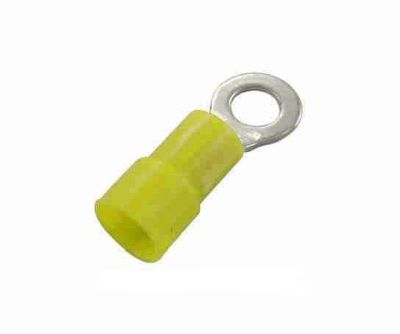 Heavy Duty 4 Gauge Nylon Ring Terminal - Yellow