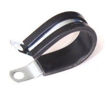 Load image into Gallery viewer, 7/8" Cushioned Stainless Steel Cable Clamps Side View
