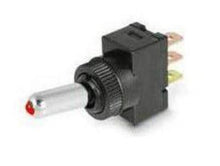 Load image into Gallery viewer, Chrome Handle LED Toggle Switch Red
