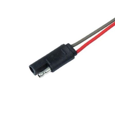 2 Contact Molded Connector Female 8 Inch Wire