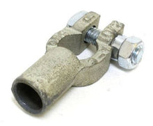 Load image into Gallery viewer, Straight Barrel Copper Battery Terminals - 2/O Gauge Positive Side View
