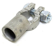Load image into Gallery viewer, Straight Barrel Copper Battery Terminals - 3/O Gauge Positive Side View
