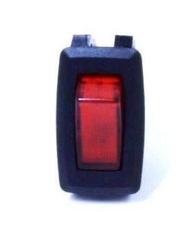 Illuminated Appliance Rocker Switches - Red - 12V front view