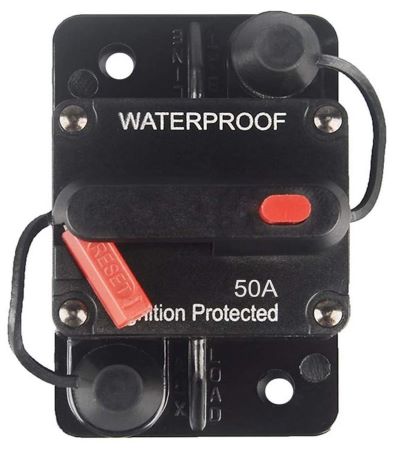 50 Amp High Amperage Circuit Breaker Red Switch