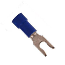 Load image into Gallery viewer, Locking/Snapping Vinyl Spade Terminals 16-14 Gauge #6 Stud
