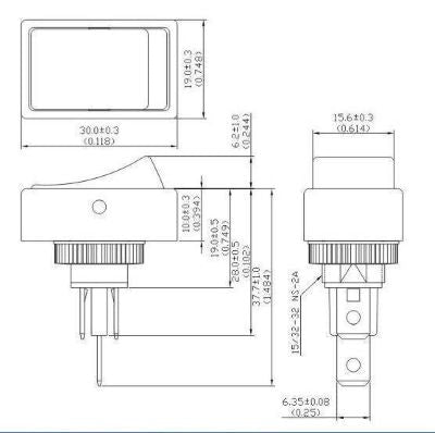 Round Hole Rectangular Rocker Switches - WiringProducts, Ltd. – Wiring ...