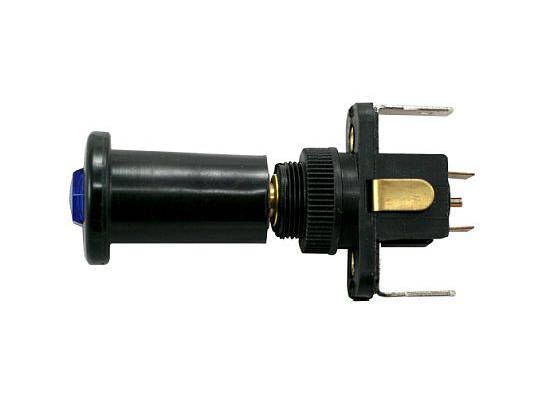 Blue Illum Push-Pull Switch 15 Amp 12V S.P.S.T. 1 Pc