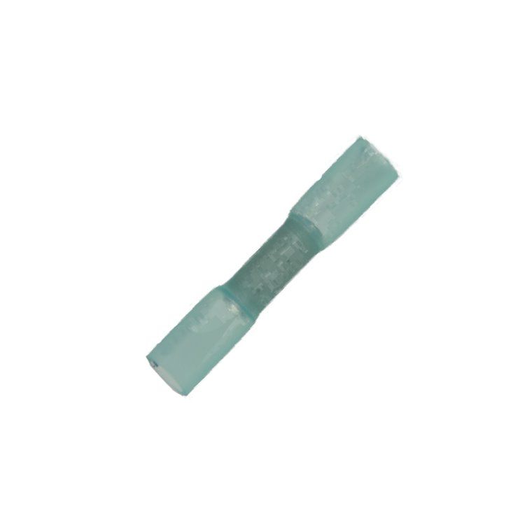 Blue Heat Shrink Butt Connectors - 50 Pack For 16-14 GA Wires, Insulated Crimp Terminals