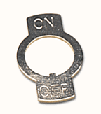 Load image into Gallery viewer, Toggle Switch On-Off Faceplate Chrome
